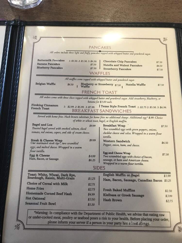 Andys Breakfast & Lunch - Lynn, MA menu_pic