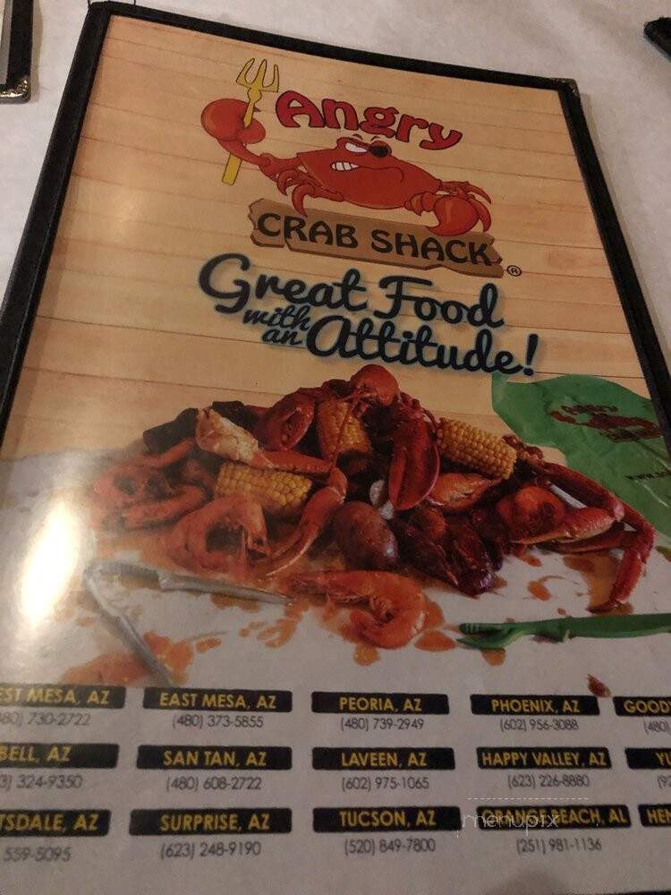 Angry Crab Shack & BBQ - Tucson, AZ menu_pic