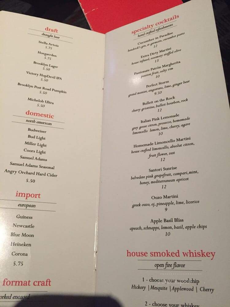 Artisan Kitchen & Lounge - Princeton, NJ menu_pic