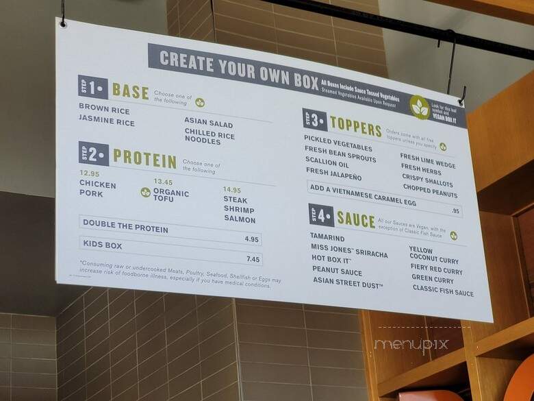 Asian Box - Burlingame, CA menu_pic