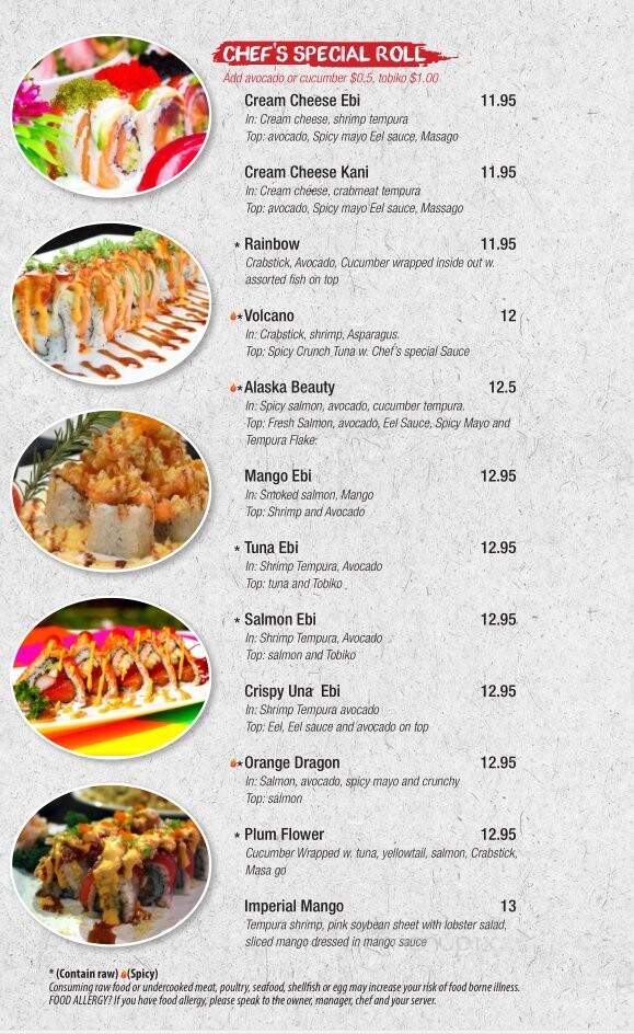 Asian Fusion - Valley Cottage, NY menu_pic