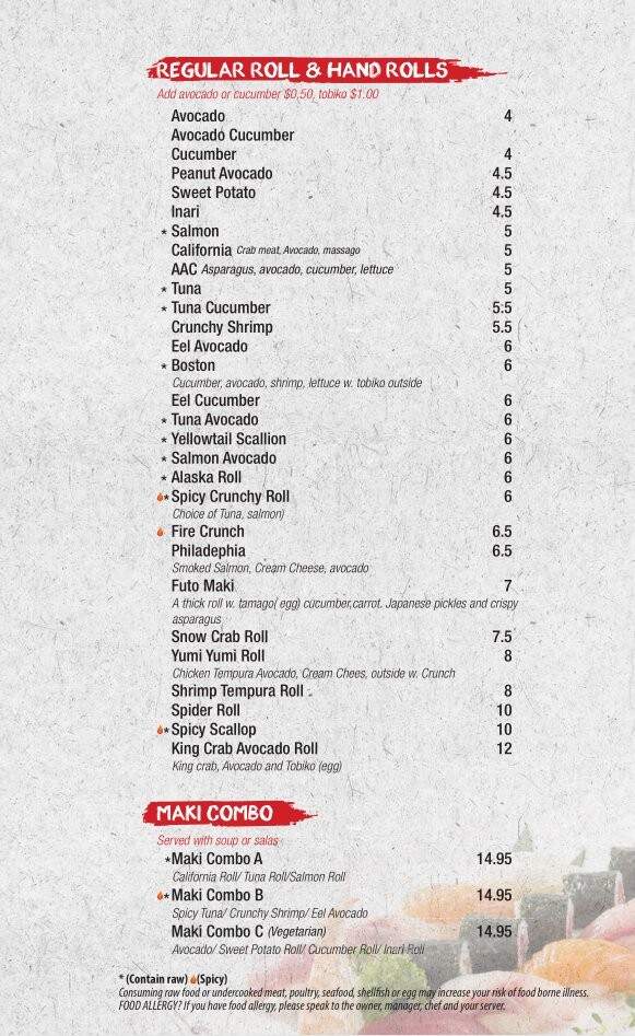 Asian Fusion - Valley Cottage, NY menu_pic