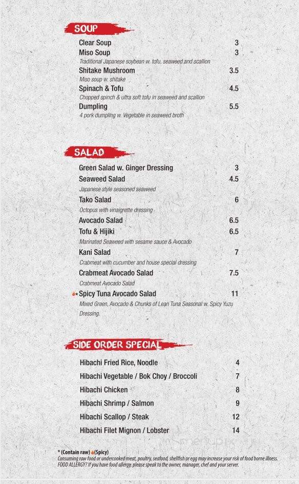Asian Fusion - Valley Cottage, NY menu_pic