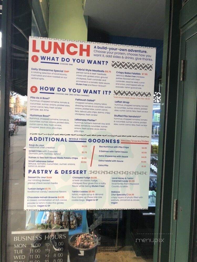 Baba Nahm - Asheville, NC menu_pic