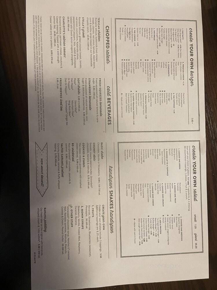 Bad Daddy's Burger Bar - Norman, OK menu_pic