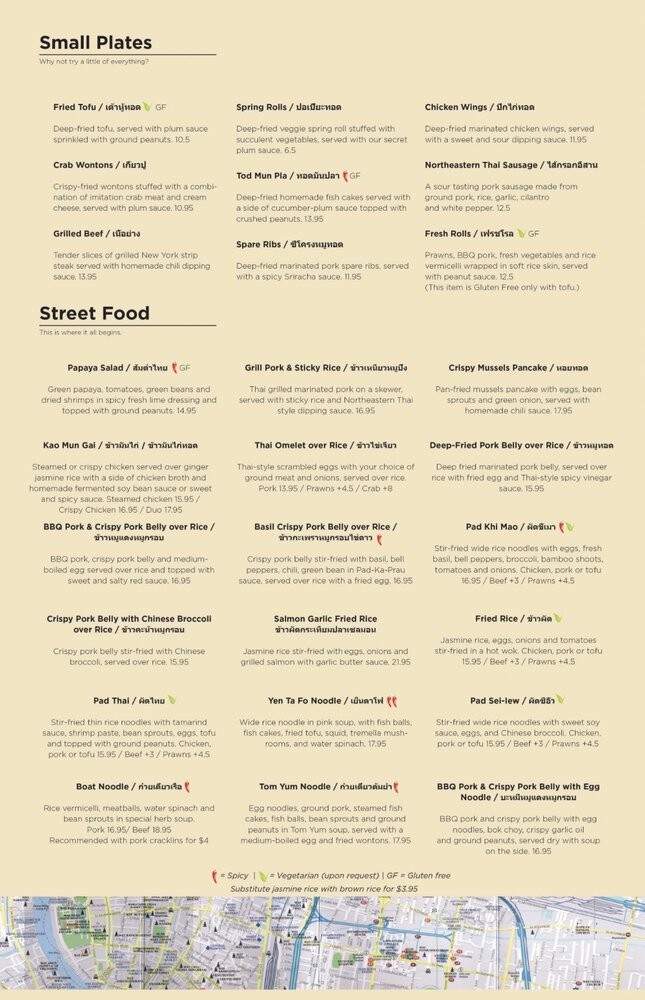 Bai Tong Thai Street Cafe - Seattle, WA menu_pic