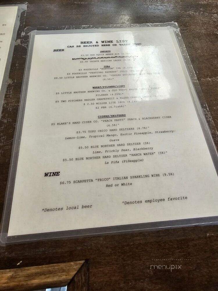 Bandito Bodega - Greensboro, NC menu_pic