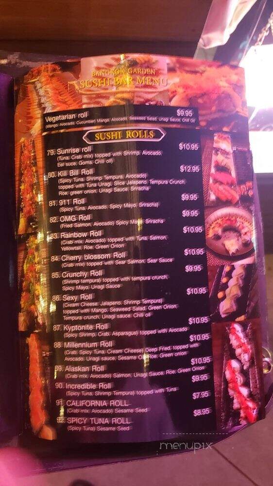 Bangkok Garden Thai Cuisine & Sushi Bar - Dixon, CA menu_pic