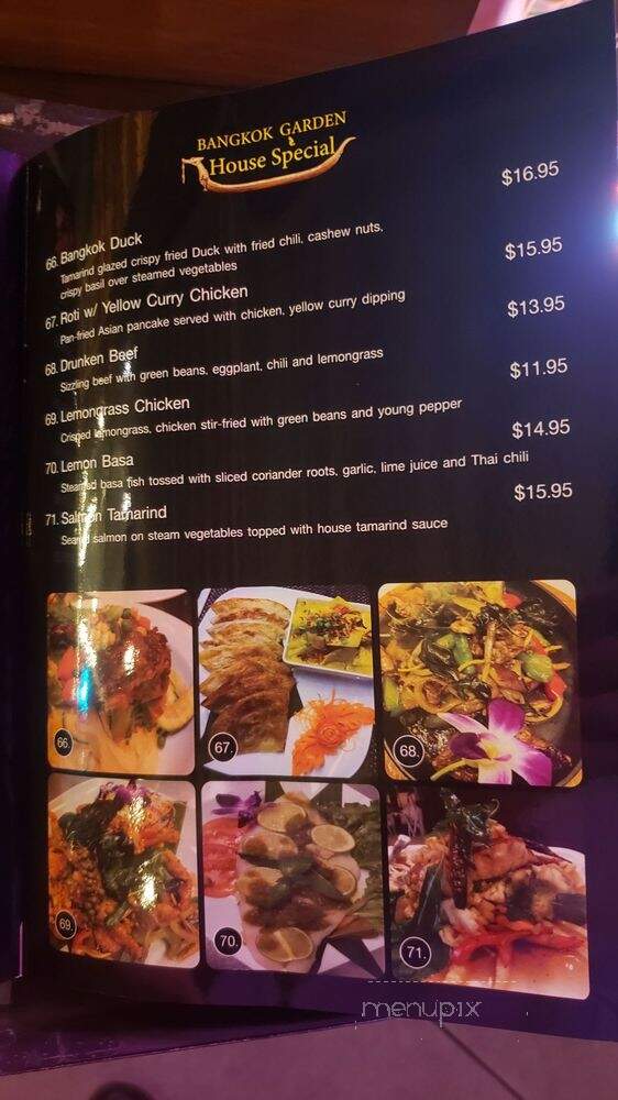 Bangkok Garden Thai Cuisine & Sushi Bar - Dixon, CA menu_pic