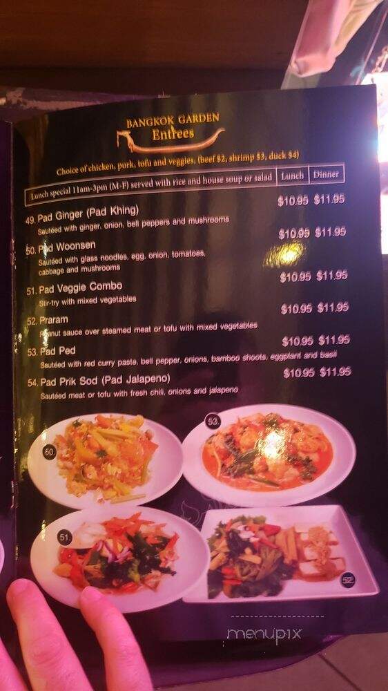 Bangkok Garden Thai Cuisine & Sushi Bar - Dixon, CA menu_pic