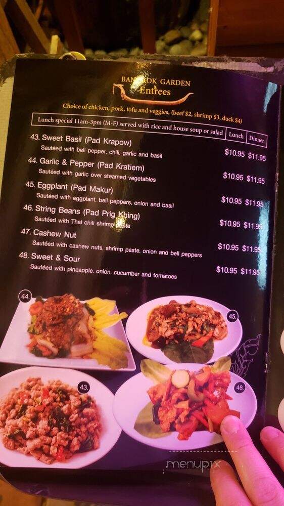 Bangkok Garden Thai Cuisine & Sushi Bar - Dixon, CA menu_pic