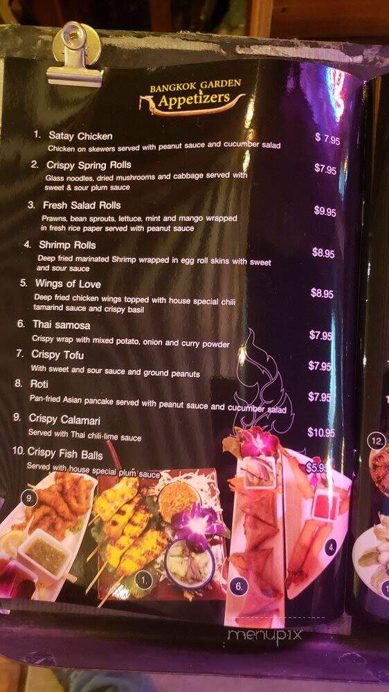 Bangkok Garden Thai Cuisine & Sushi Bar - Dixon, CA menu_pic