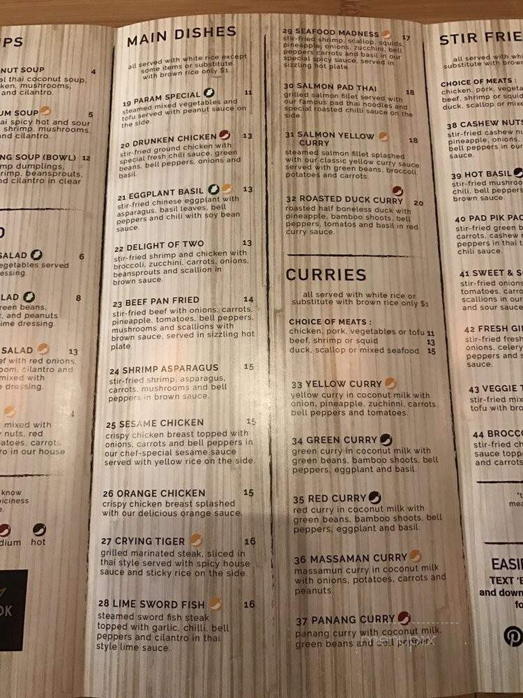 Bangkok Room - Ansonia, CT menu_pic