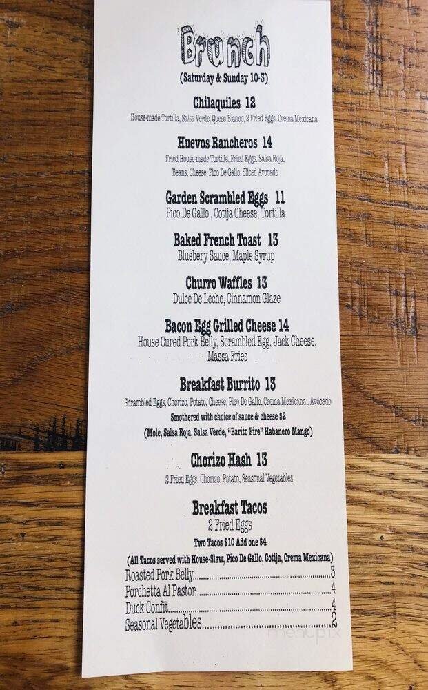 Barito Tacos & Cocktails - Port Jefferson, NY menu_pic