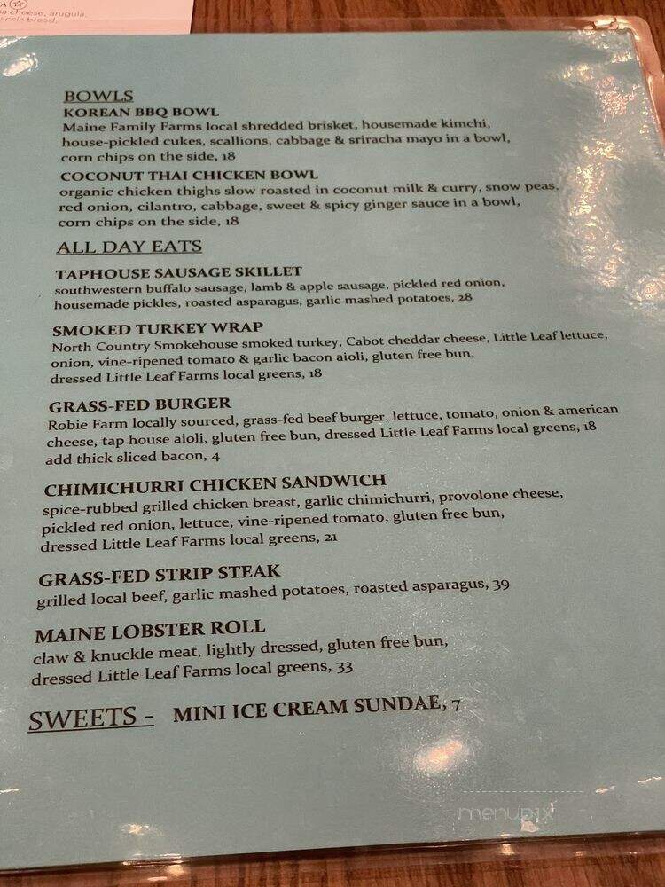 Barley And Salt - North Conway, NH menu_pic