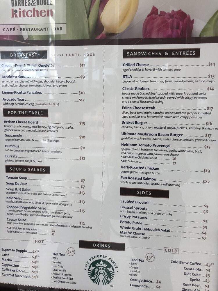Barnes and Noble Kitchen - Edina, MN menu_pic
