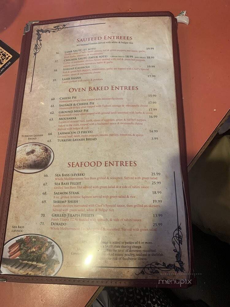 Bayshore Mediterranean Grill - Tampa, FL menu_pic