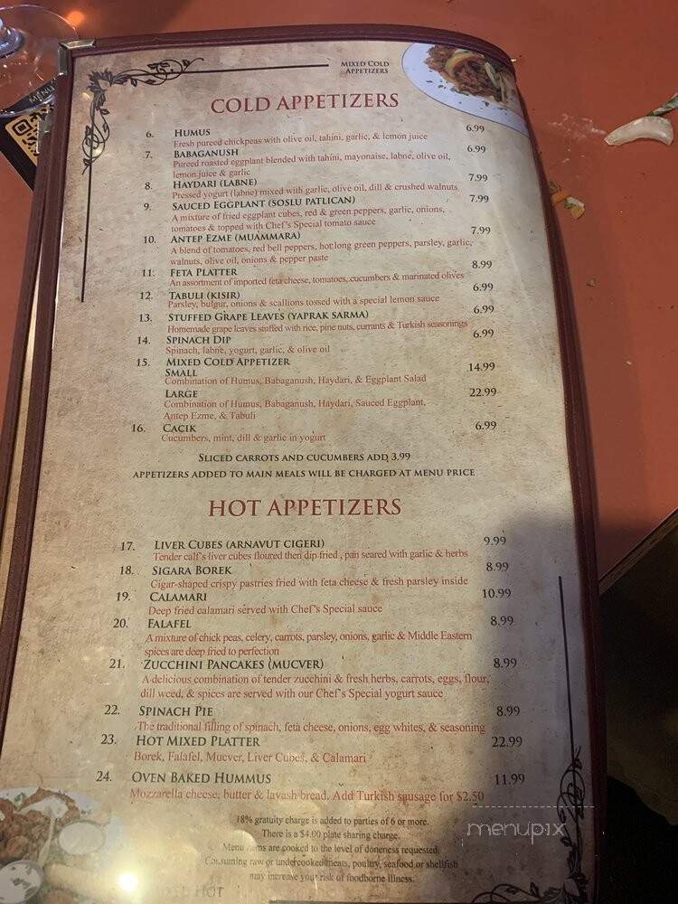 Bayshore Mediterranean Grill - Tampa, FL menu_pic