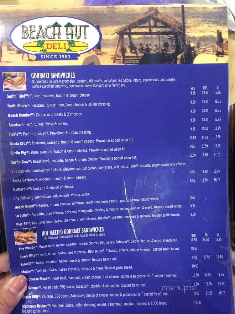 Beach Hut Deli - Livermore, CA menu_pic