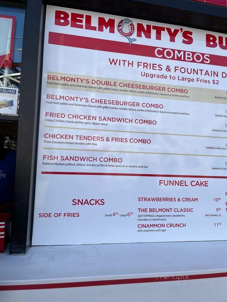 Belmonty's Burgers - San Diego, CA menu_pic