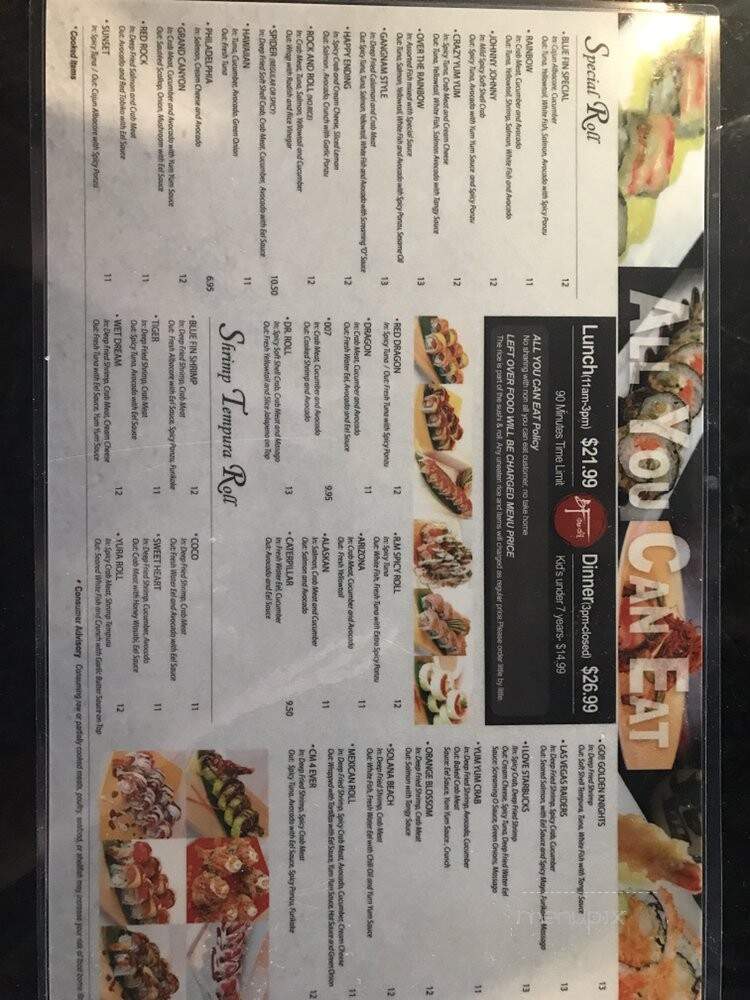BF Sushi - Las Vegas, NV menu_pic