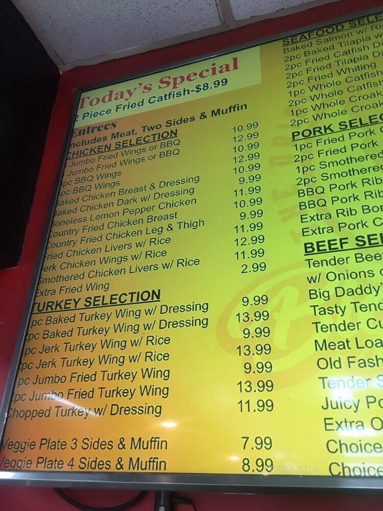 Big Daddy's Kitchen - Decatur, GA menu_pic