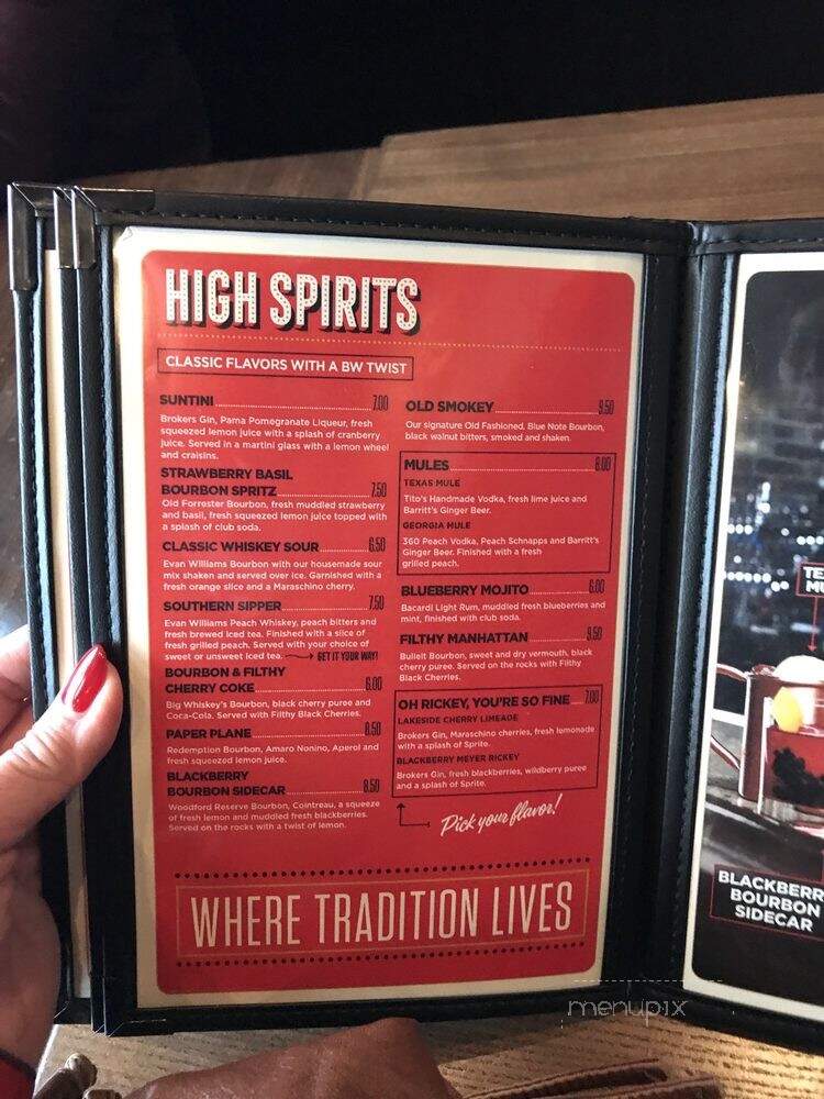 Big Whiskey's American Restaurant & Bar - Bentonville, AR menu_pic