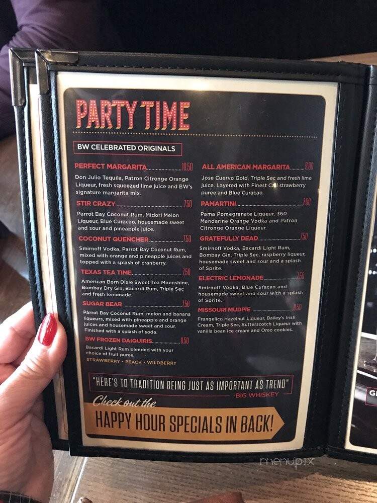 Big Whiskey's American Restaurant & Bar - Bentonville, AR menu_pic