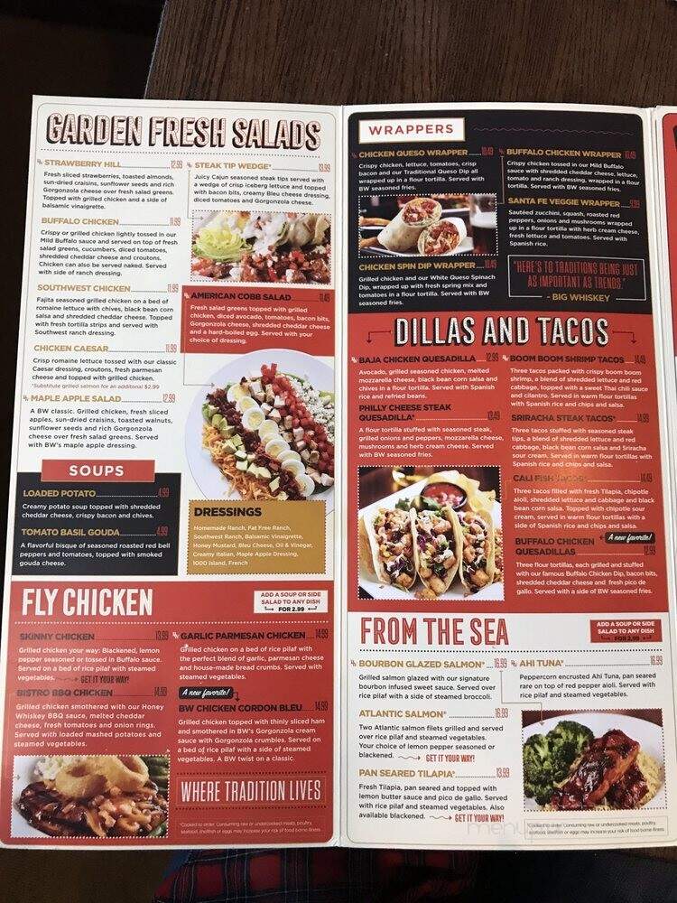 Big Whiskey's American Restaurant & Bar - Bentonville, AR menu_pic