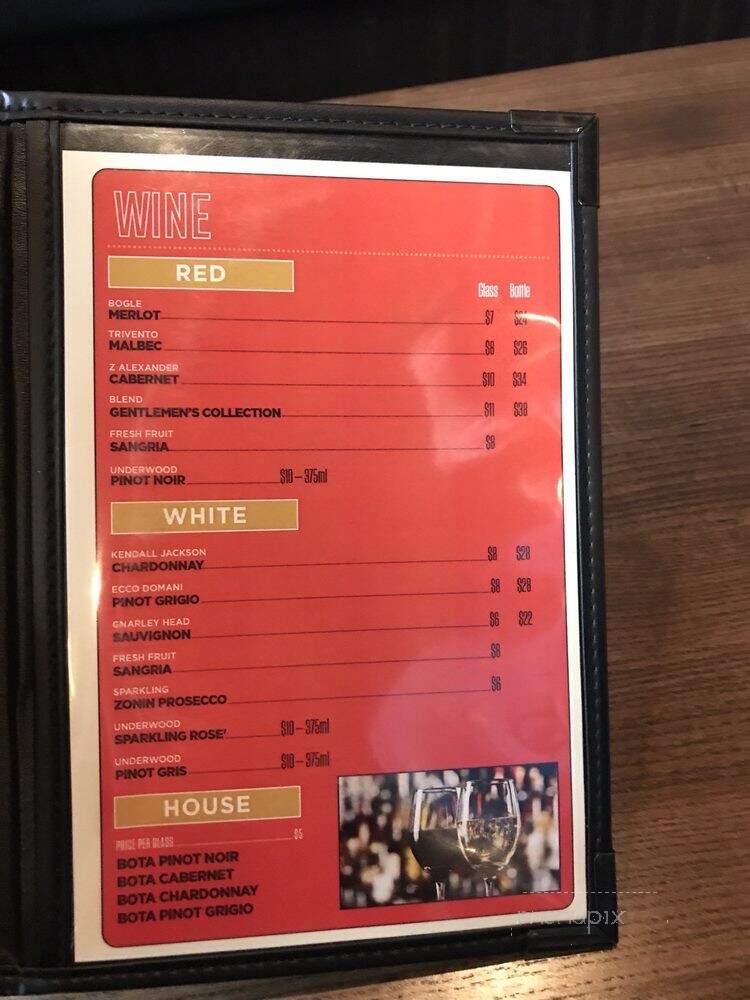 Big Whiskey's American Restaurant & Bar - Bentonville, AR menu_pic