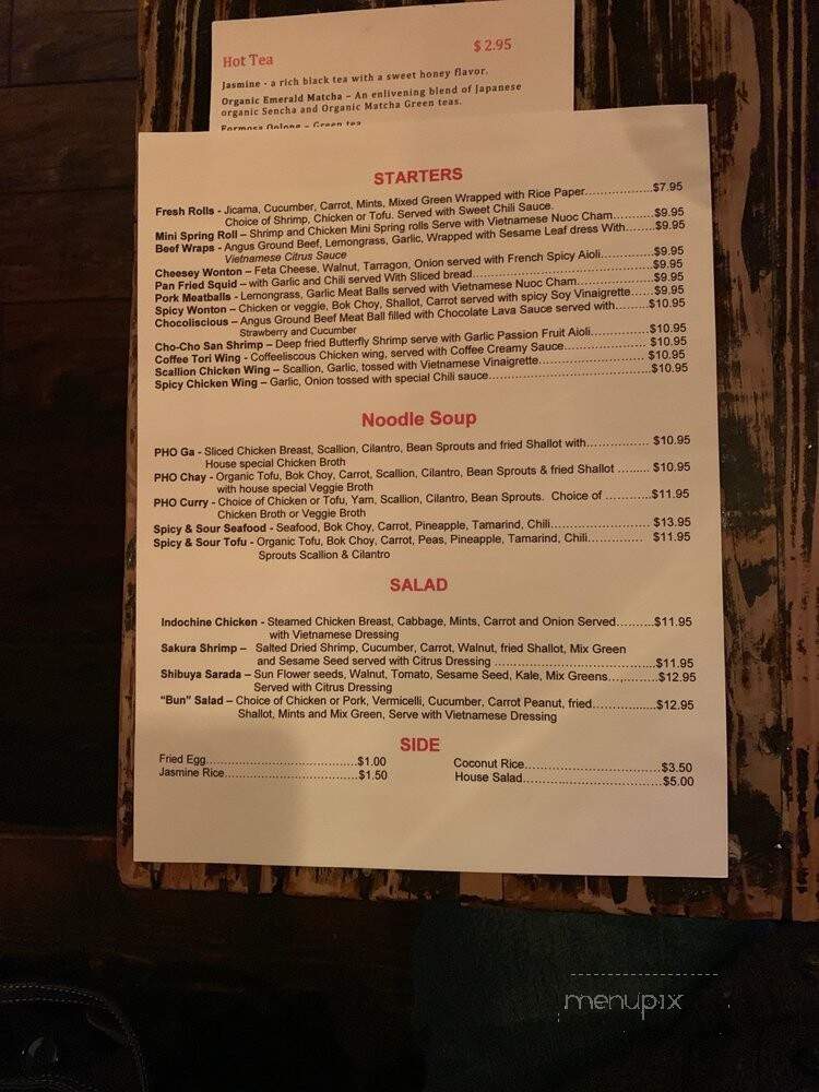 Bistro Mon Cheri - Pasadena, CA menu_pic
