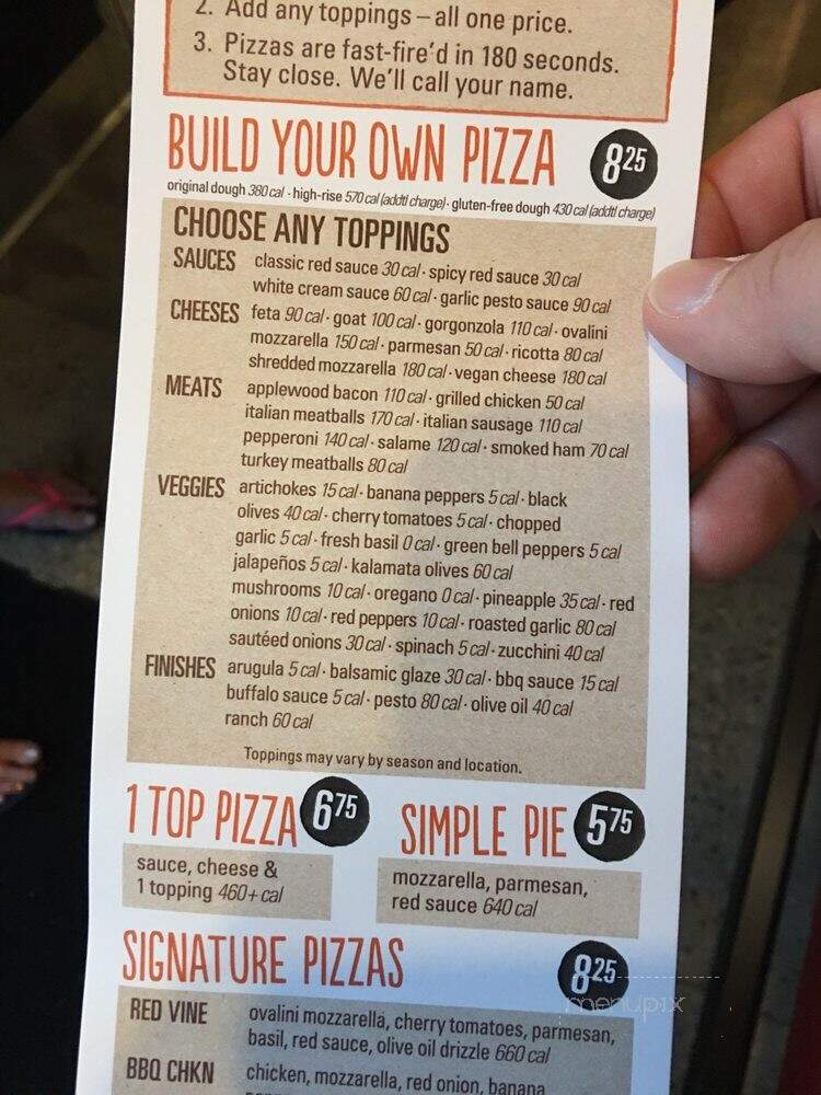 Blaze Fast-Fire'd Pizza - Thousand Oaks, CA menu_pic