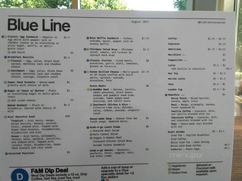 Blue Line Lancaster - Lancaster, PA menu_pic