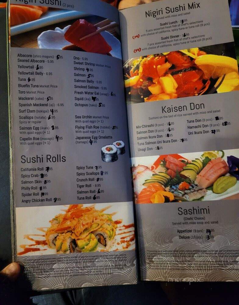 Blufin Sushi & Izakaya - Fresno, CA menu_pic