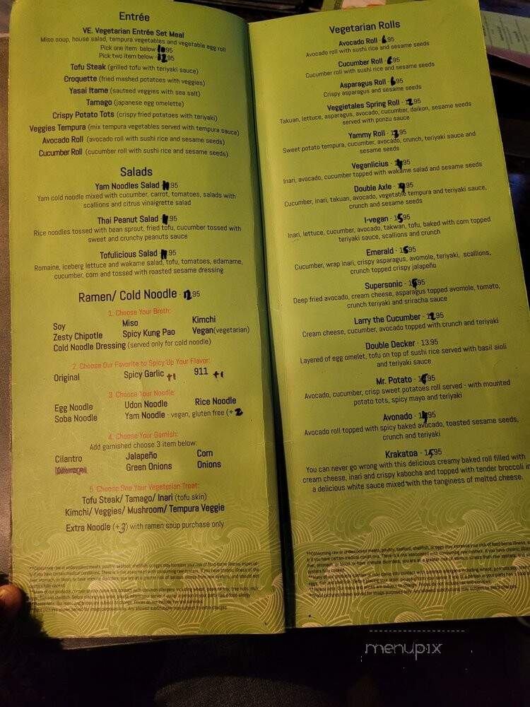 Blufin Sushi & Izakaya - Fresno, CA menu_pic