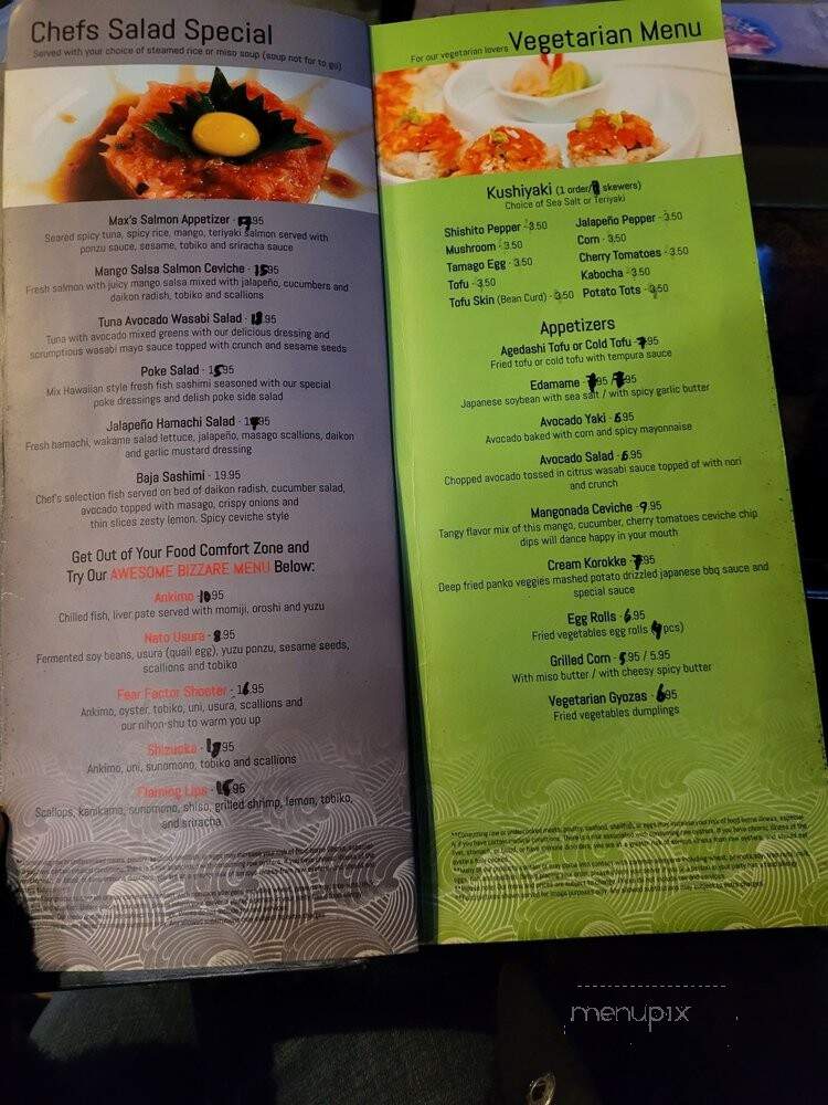 Blufin Sushi & Izakaya - Fresno, CA menu_pic