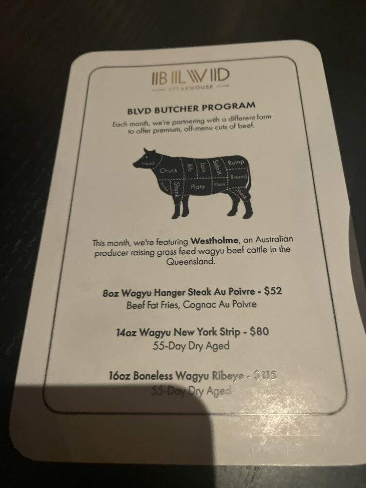 Blvd - Chicago, IL menu_pic