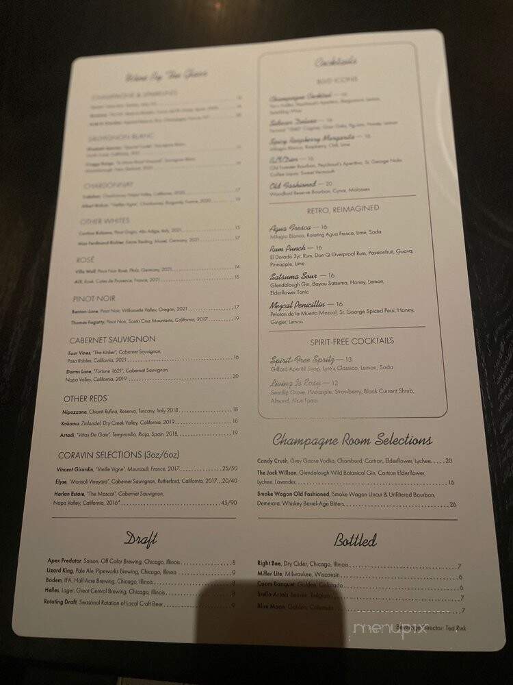 Blvd - Chicago, IL menu_pic