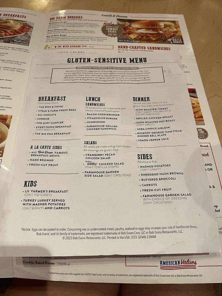 Bob Evans - The Villages, FL menu_pic