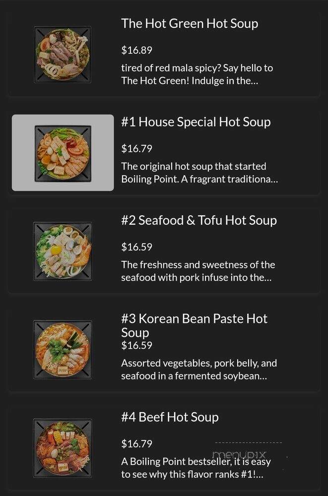 Boiling Point - Tukwila, WA menu_pic