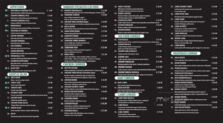 Bollywood Indian Kitchen - Simi Valley, CA menu_pic
