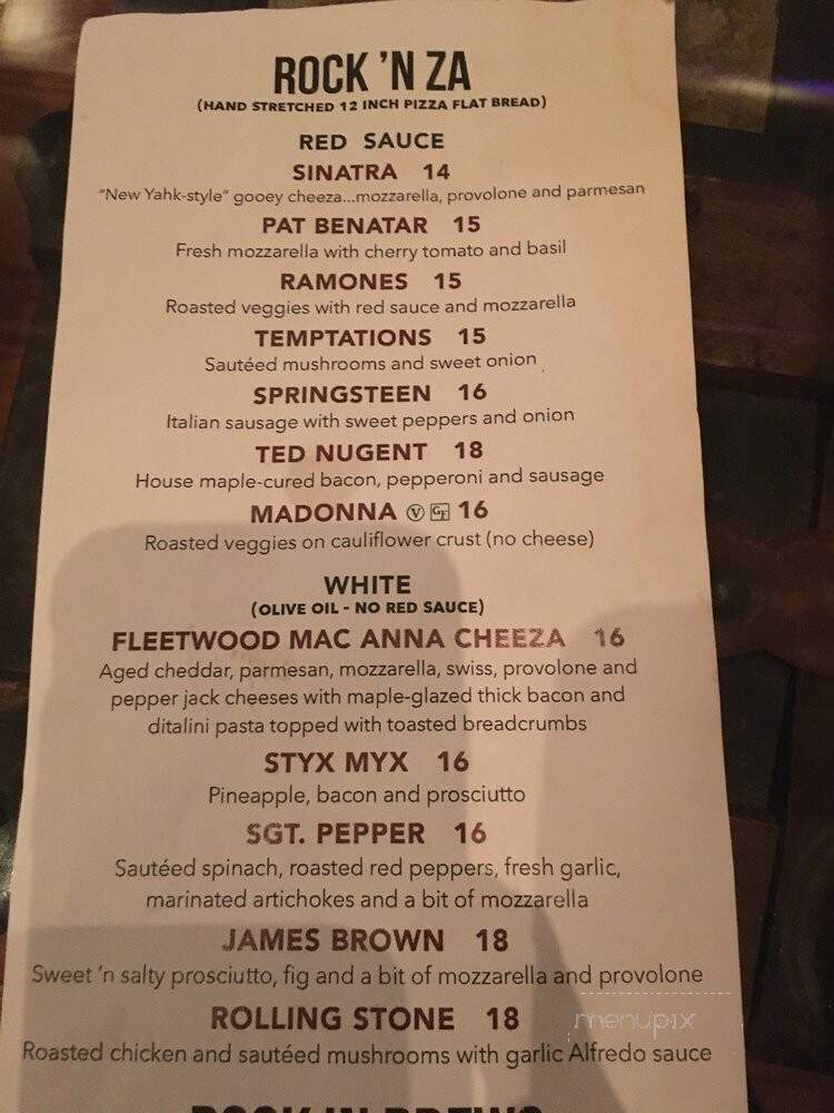 Bourbon 'N Brass - Evanston, IL menu_pic
