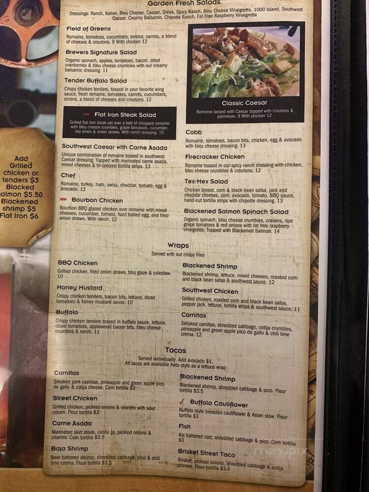 Brewers Restaurant And Sports Bar - Yuma, AZ menu_pic