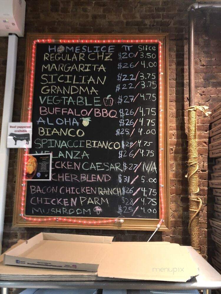 Brooklyn's Homeslice Pizzeria - Brooklyn, NY menu_pic