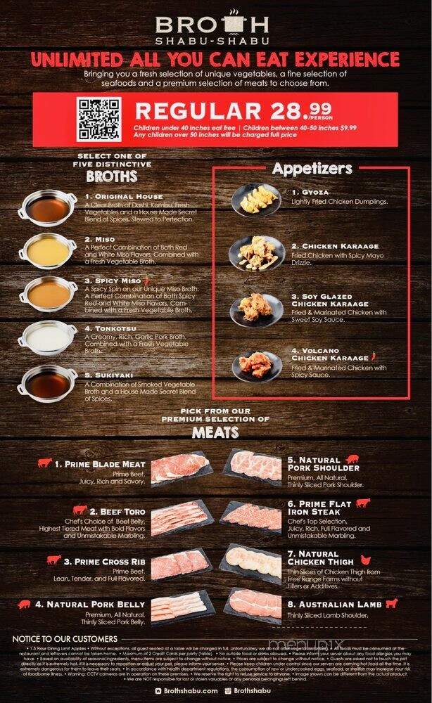 Broth Shabu-Shabu - Cerritos, CA menu_pic