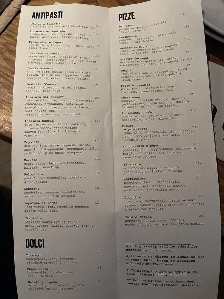 Bruciato - Bainbridge Island, WA menu_pic