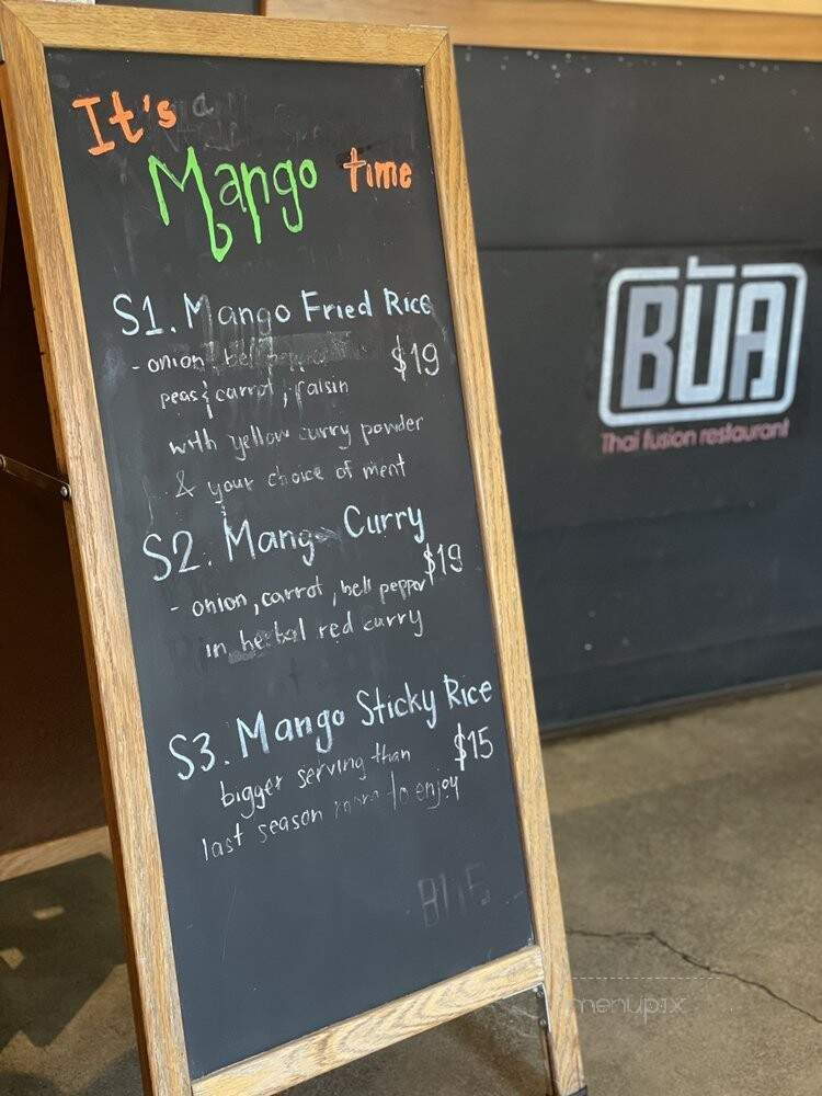 BUA Thai - Lake Stevens, WA menu_pic