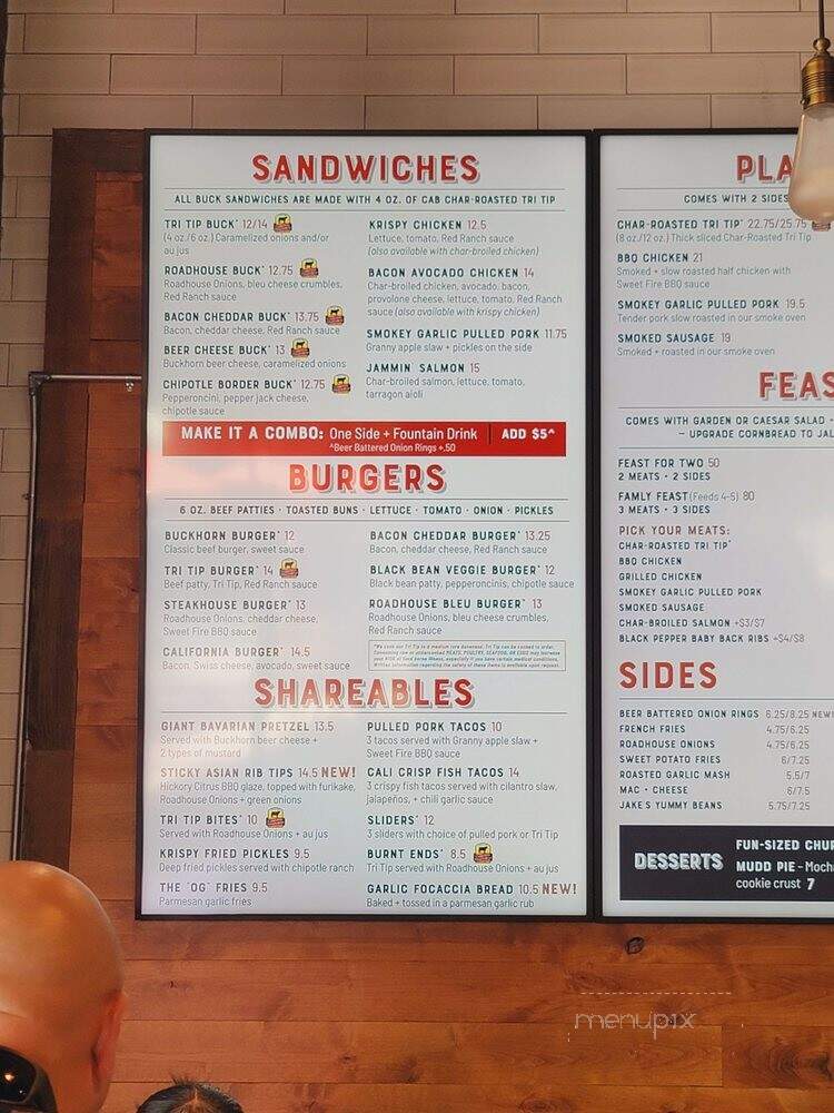Buckhorn BBQ - Sacramento, CA menu_pic