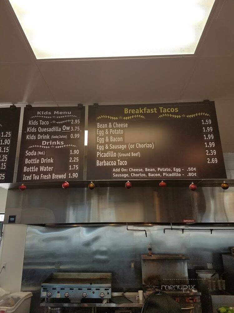 Buddy's Mexican Grill - Austin, TX menu_pic