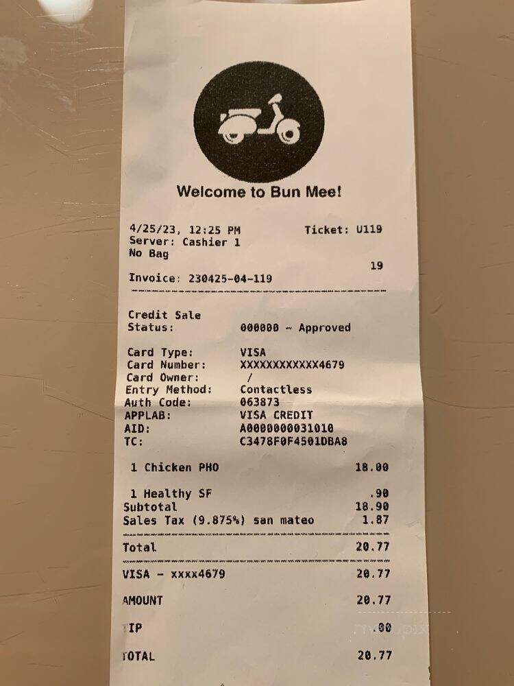 Bun Mee - San Francisco, CA menu_pic